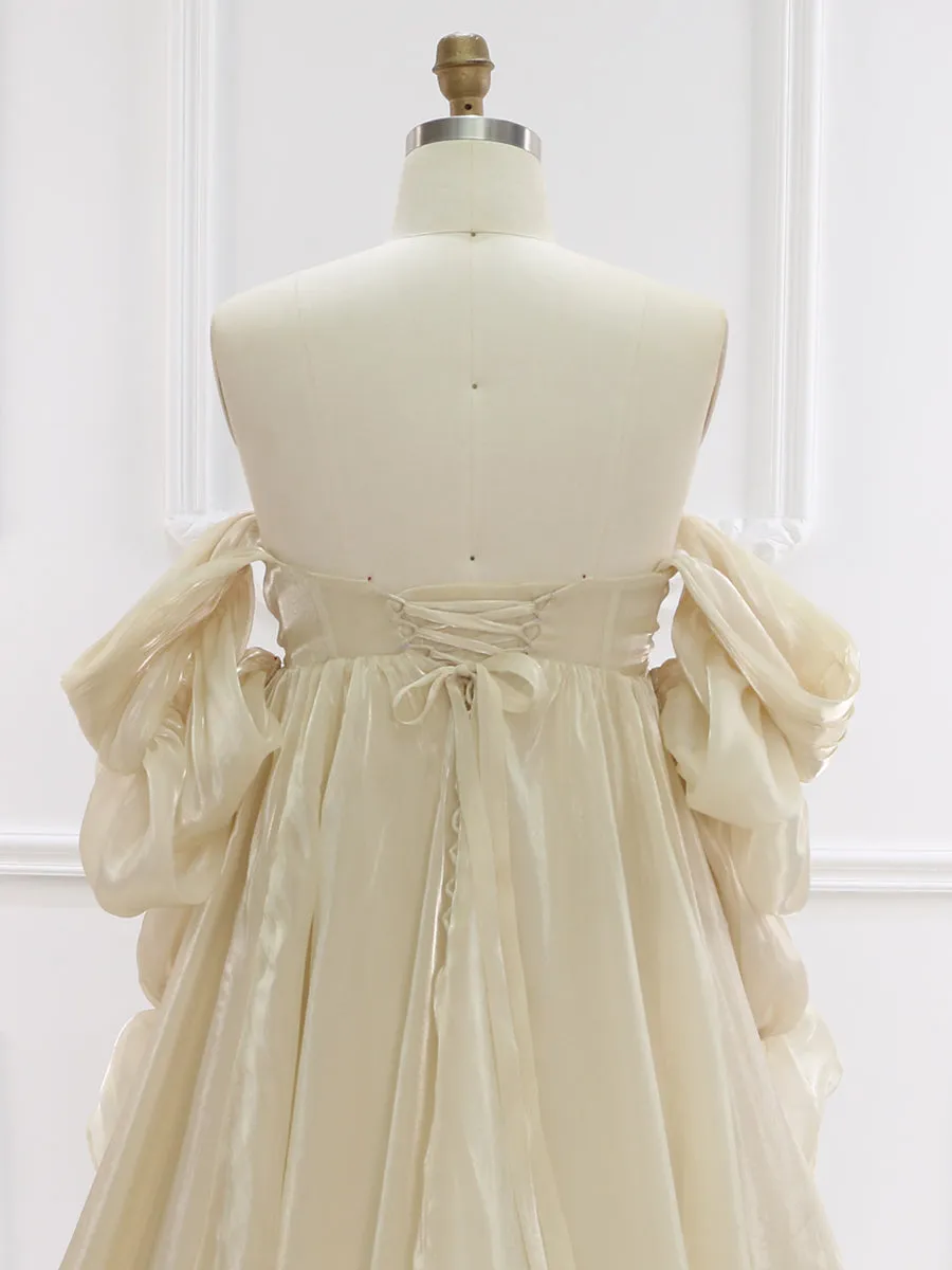1M Train High Waist Maternity Dress for Photo Shoots Photography Props YW231009-1