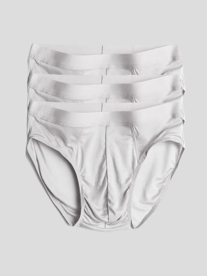 3Pcs Heren Briefs Breathable Zijde Gebreid Ondergoed
