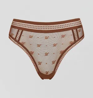 Abstract mesh deep brazilian [Cacao]