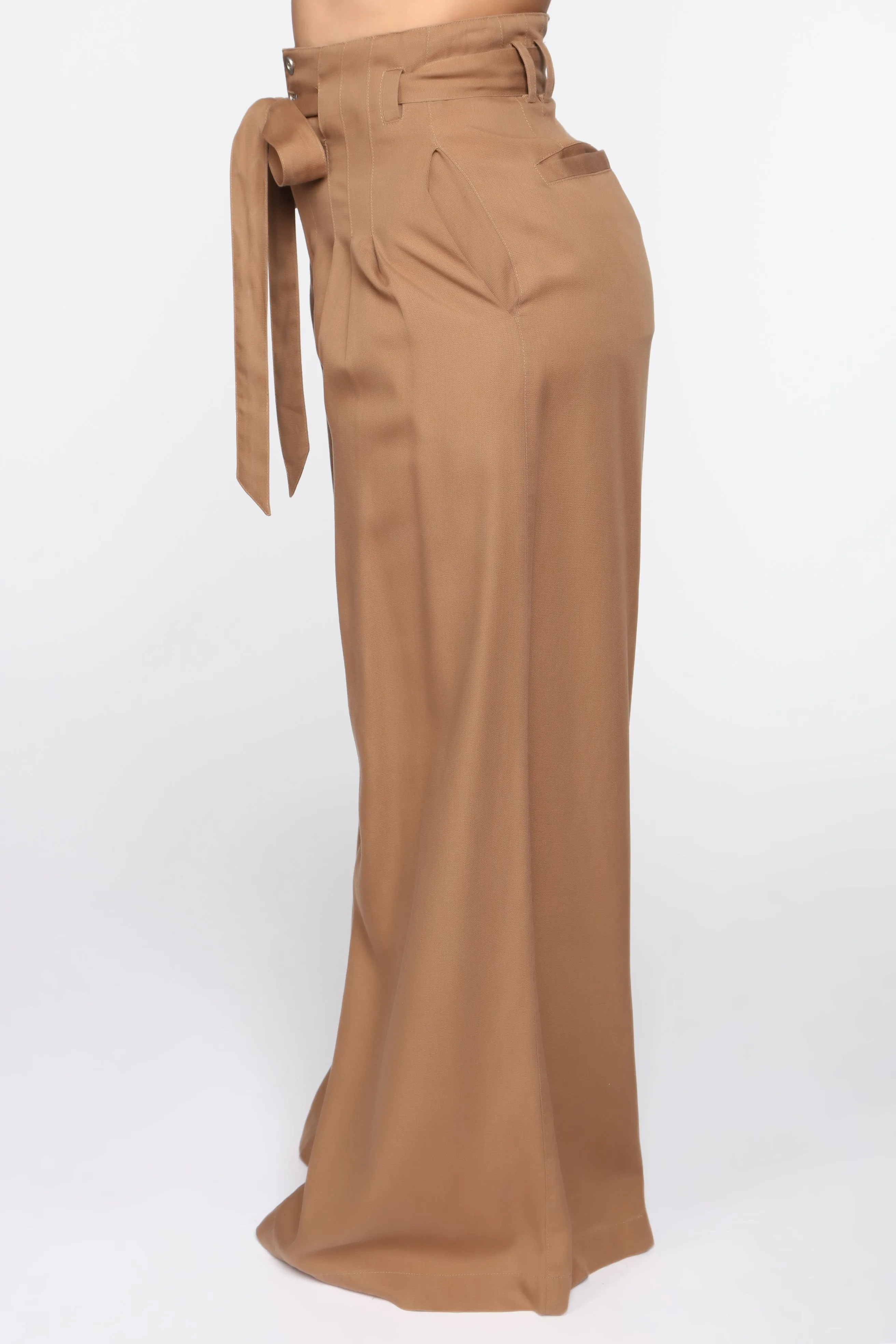 Amelie Palazzo Pant Set - Camel