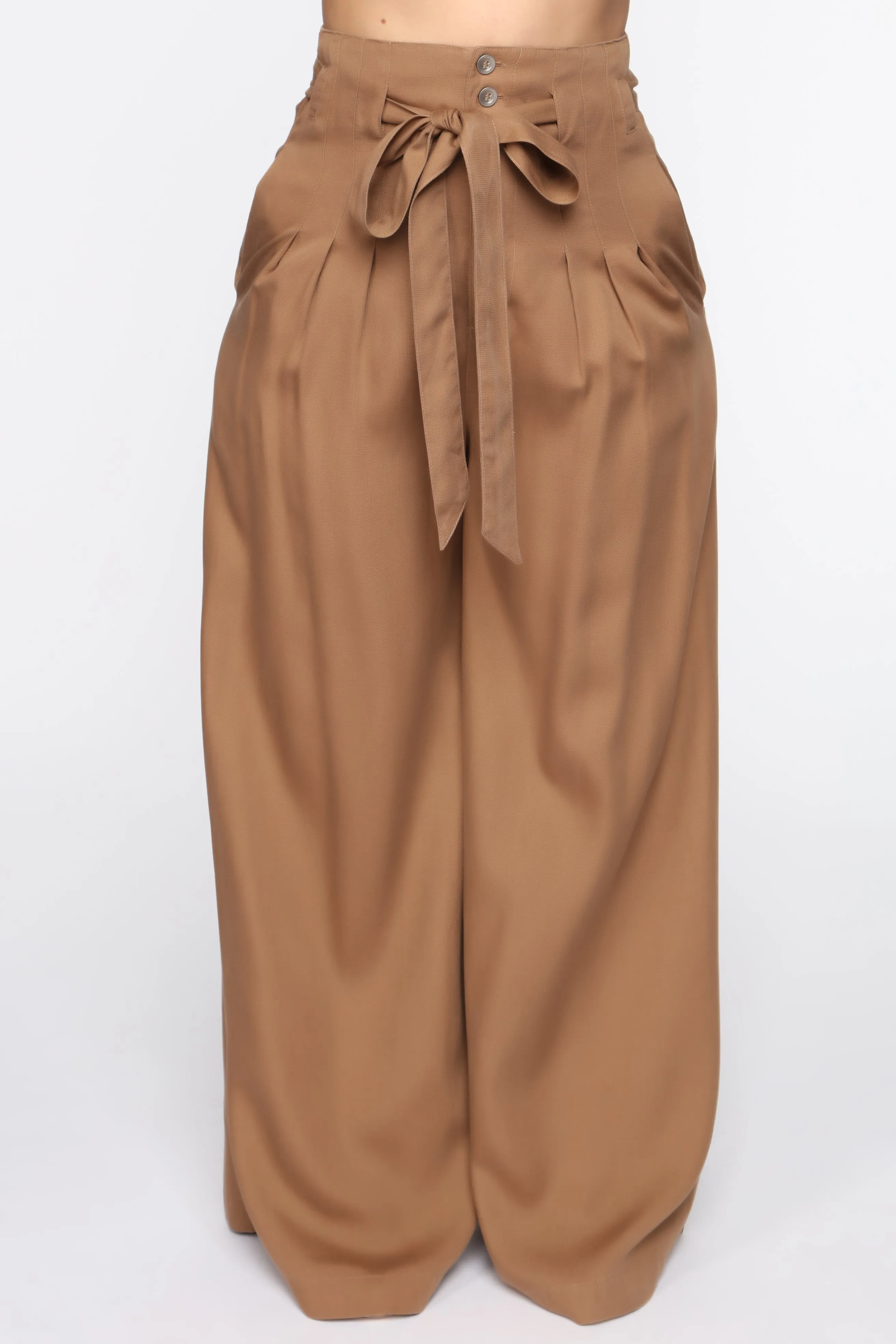 Amelie Palazzo Pant Set - Camel