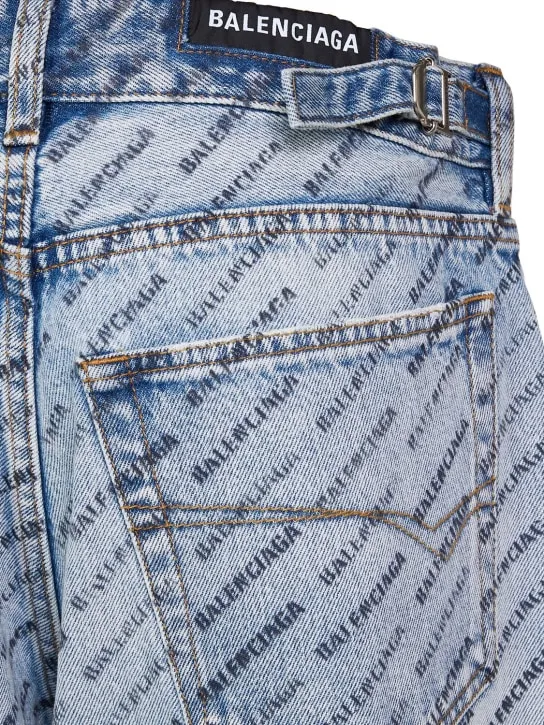 Balenciaga   Buckle loose fit denim jeans 