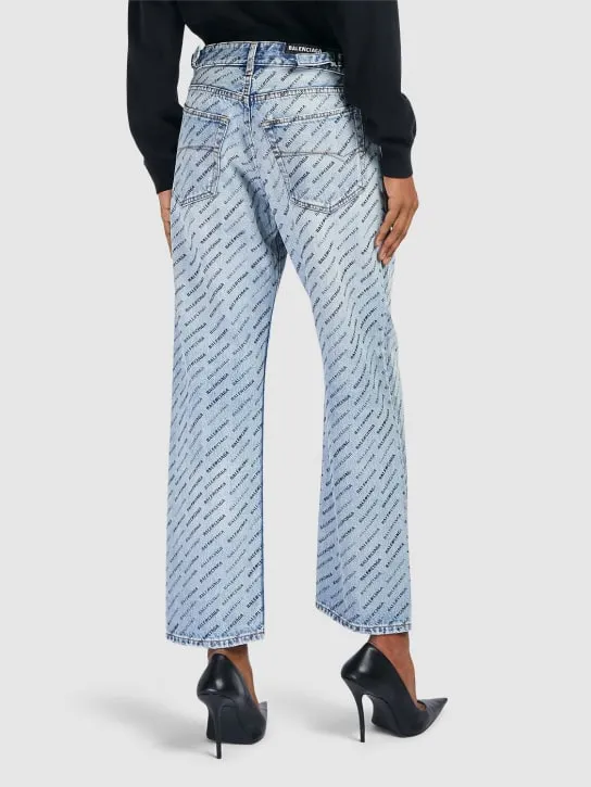 Balenciaga   Buckle loose fit denim jeans 