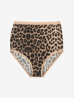 Baserange Highwaist Bell Pants - Leopard