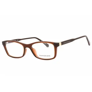 Calvin Klein Jeans Women's Eyeglasses - Crystal Brown Rectangular Frame | CKJ19523 210