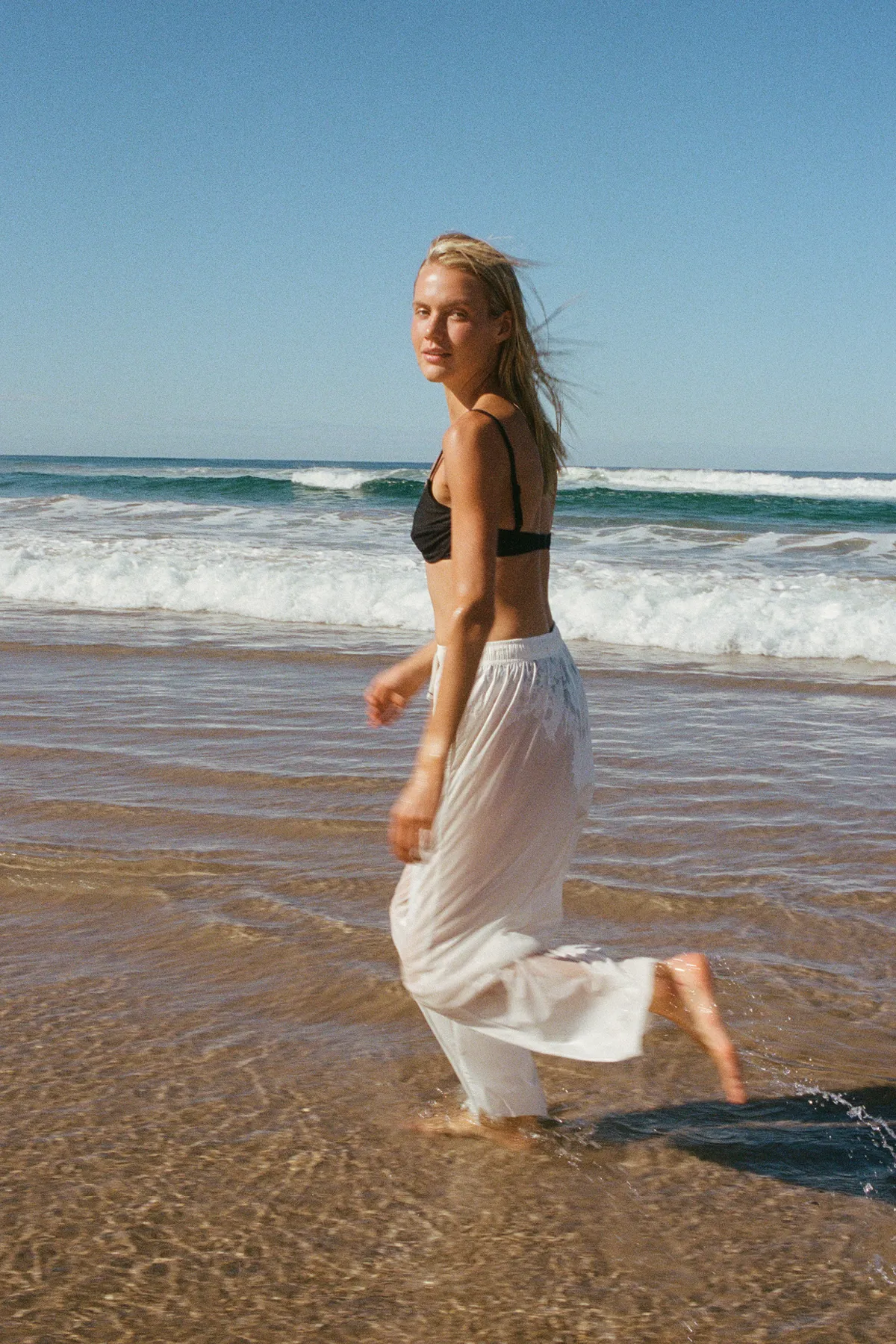 Cotton Poplin Pant - Milk