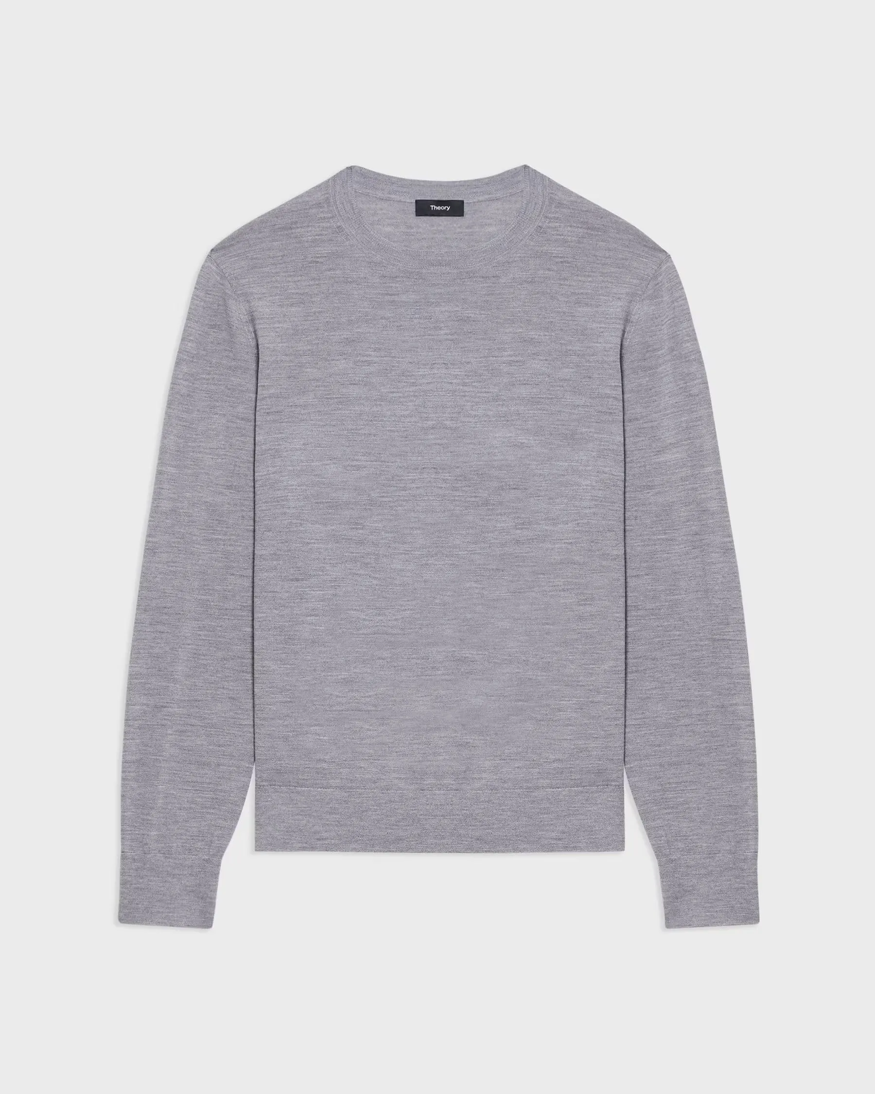 Crewneck Sweater in Regal Wool Cool Heather Grey