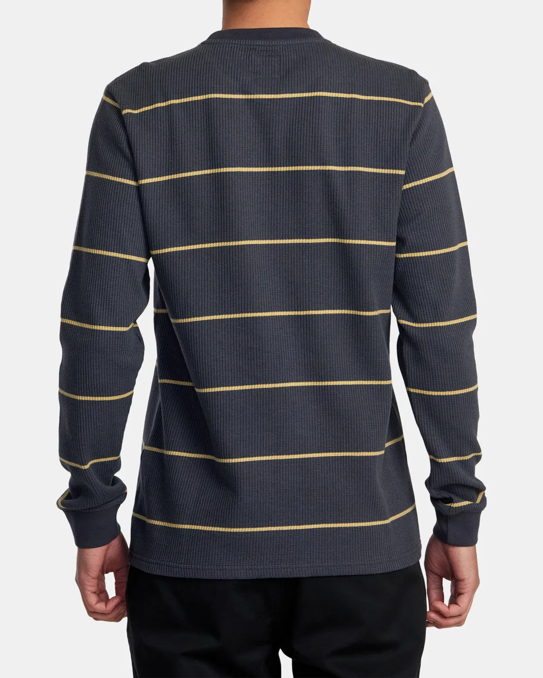 Dayshift Thermal Stripe Long Sleeve - Garage Blue