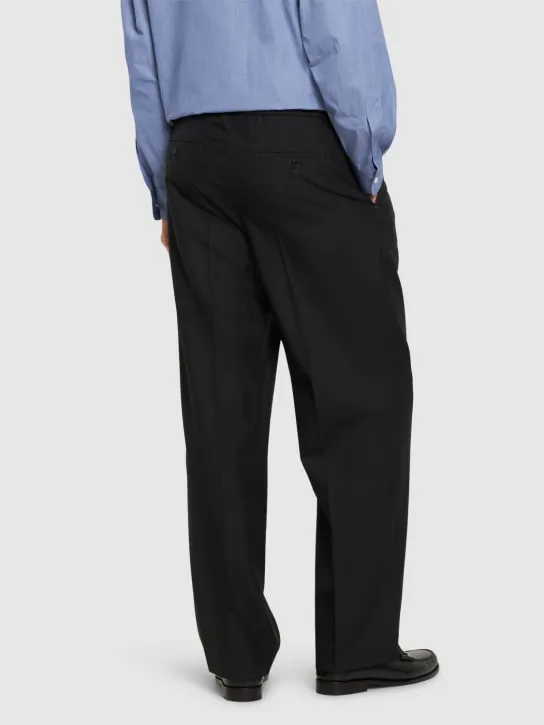 Dunst   5-pocket wide leg wool blend pants 