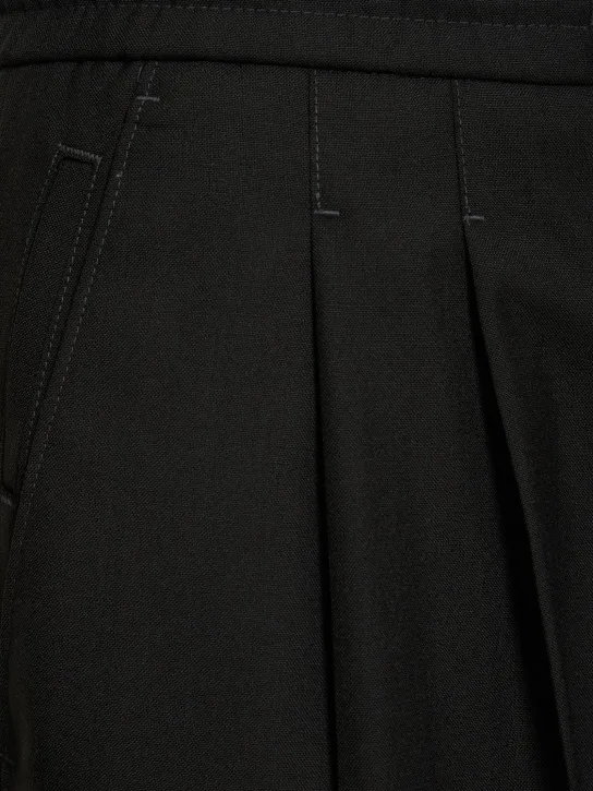 Dunst   5-pocket wide leg wool blend pants 