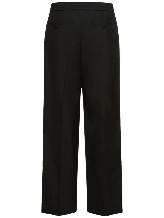 Dunst   5-pocket wide leg wool blend pants 