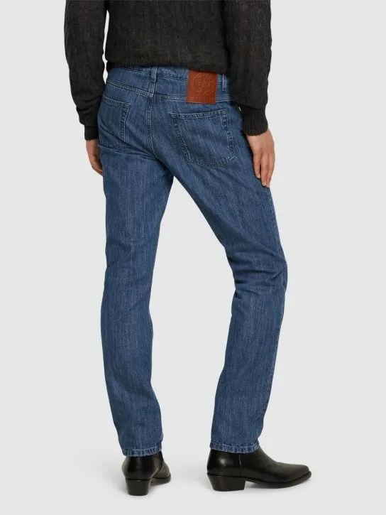 Etro   Cotton denim straight jeans 