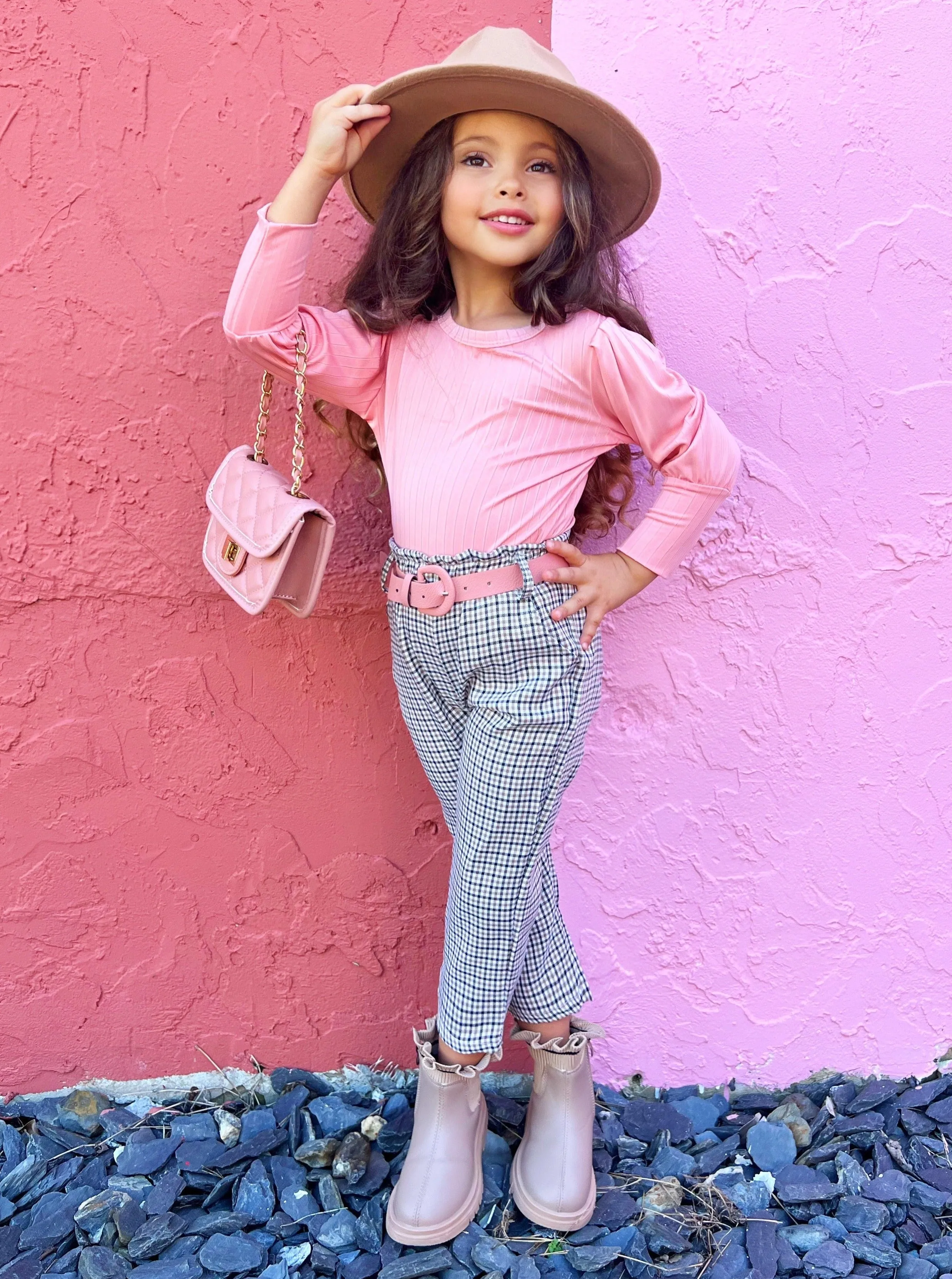 Exceptional Style Belted Pants Set