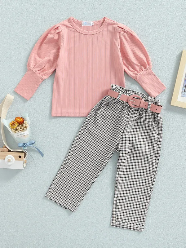 Exceptional Style Belted Pants Set