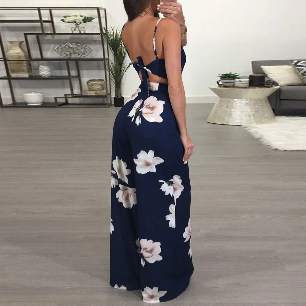 Floral Jumpsuit Bodycon
