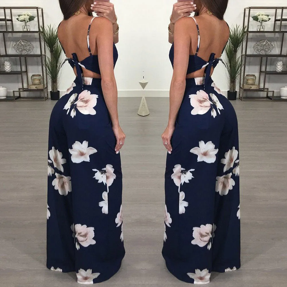 Floral Jumpsuit Bodycon