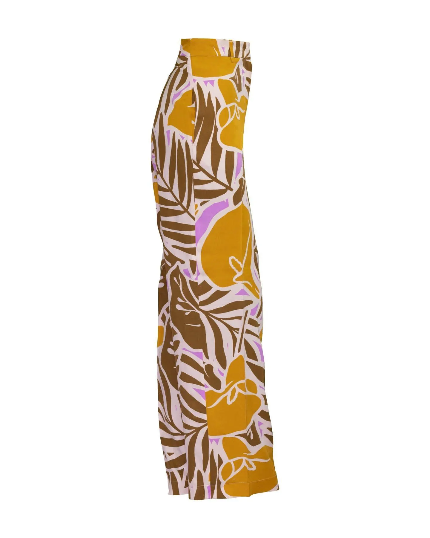 Floral Print Wide Leg Pants