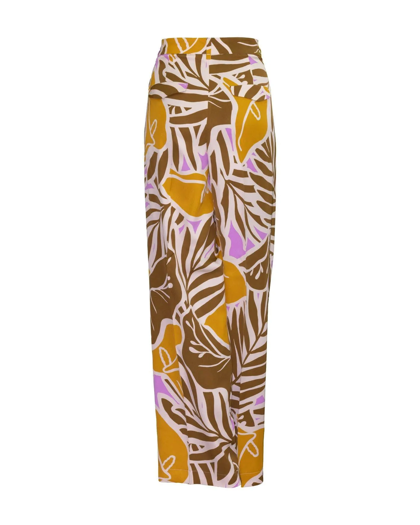 Floral Print Wide Leg Pants