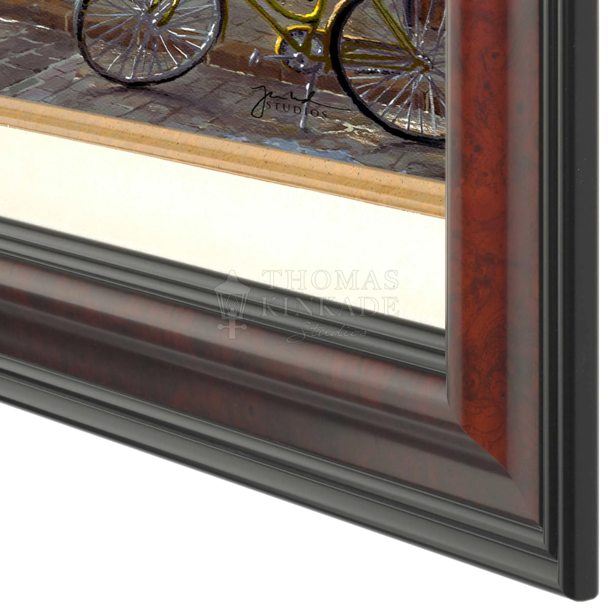 French Riviera Caf - Framed Limited Edition Canvas (SN - Standard Numbered) - 34.5" x 46.5"