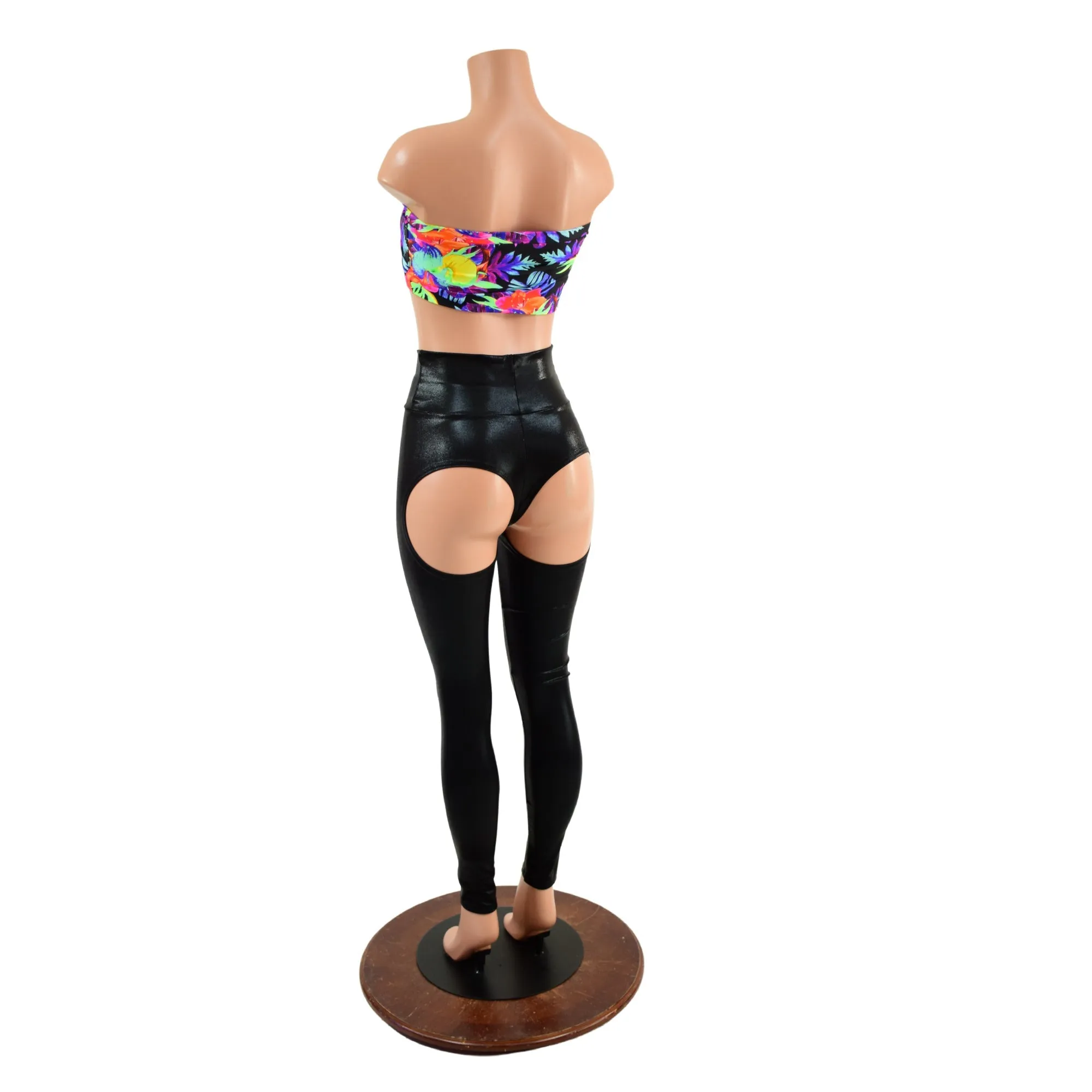 Full Moon High Waist Leggings in Black Mystique