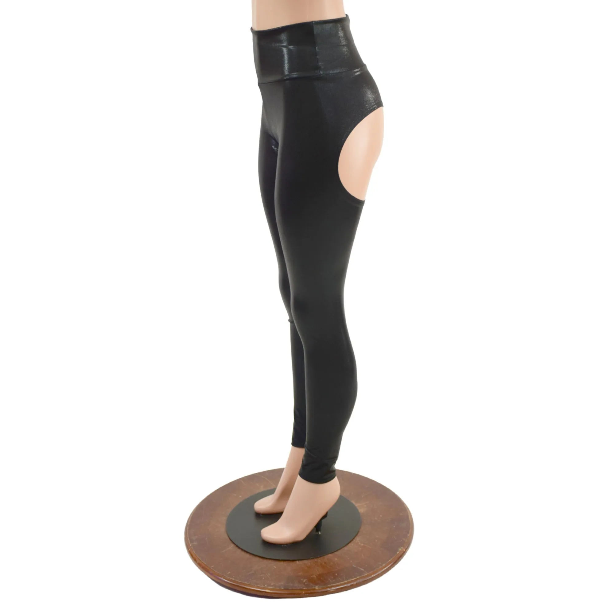 Full Moon High Waist Leggings in Black Mystique