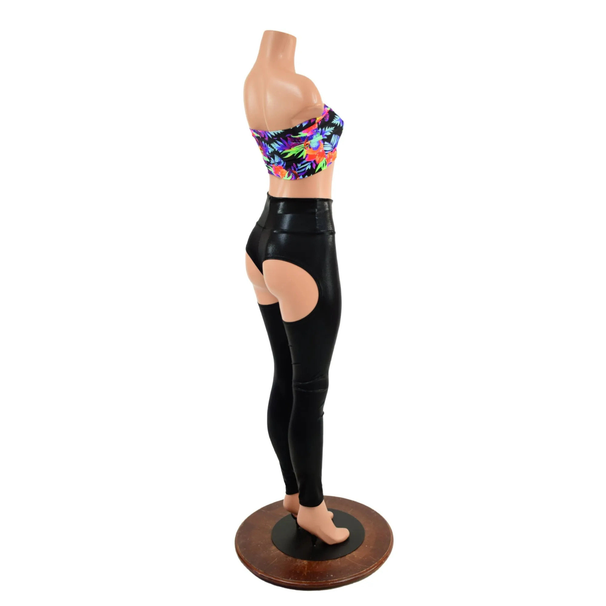 Full Moon High Waist Leggings in Black Mystique