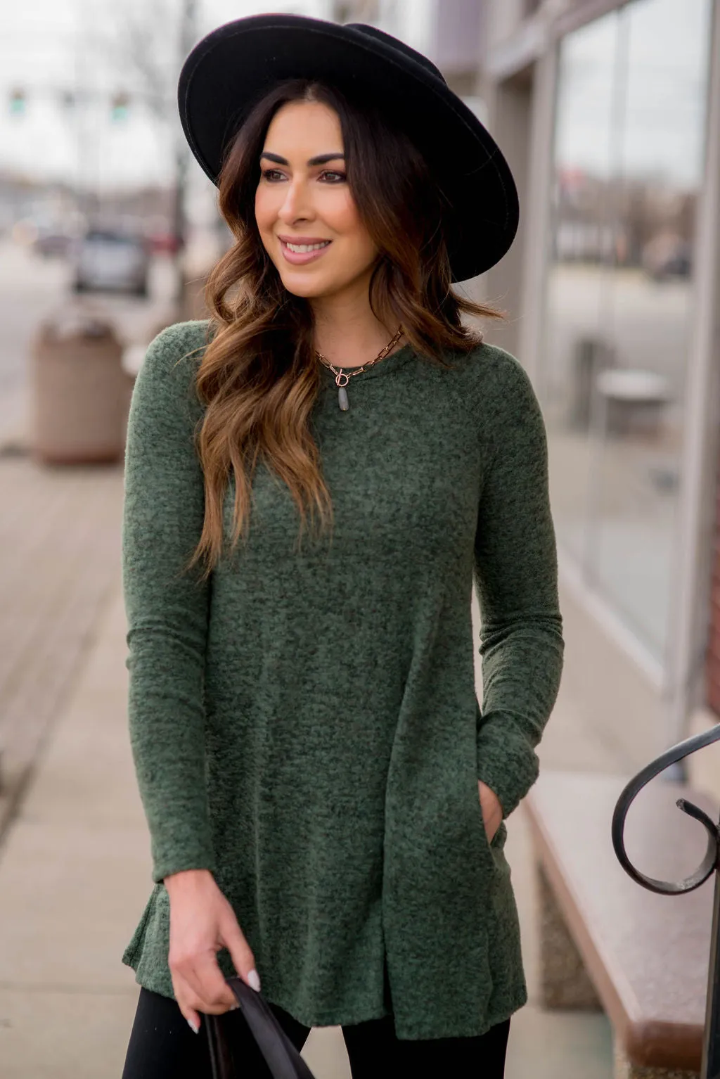 Heathered So Soft Tunic Tee