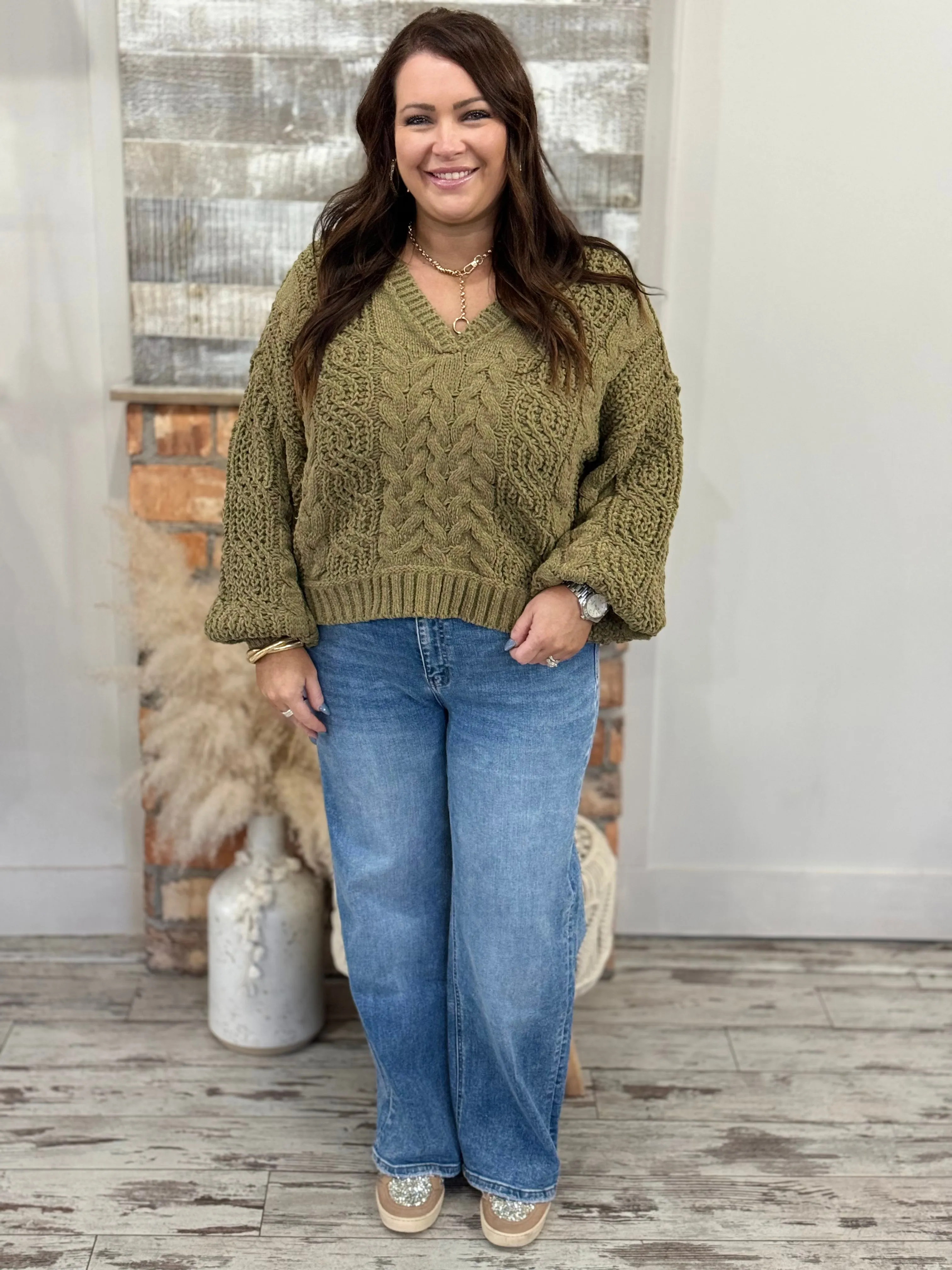 High Rise Wide Leg Jeans