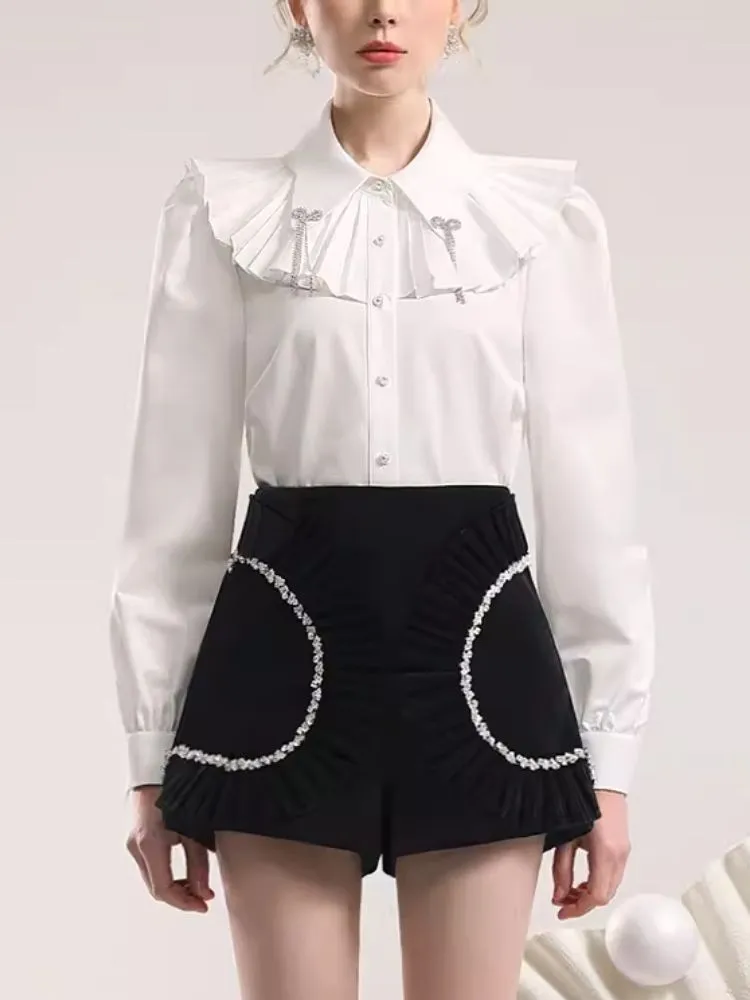 High Waist Ruffle Pants【s0000006850】