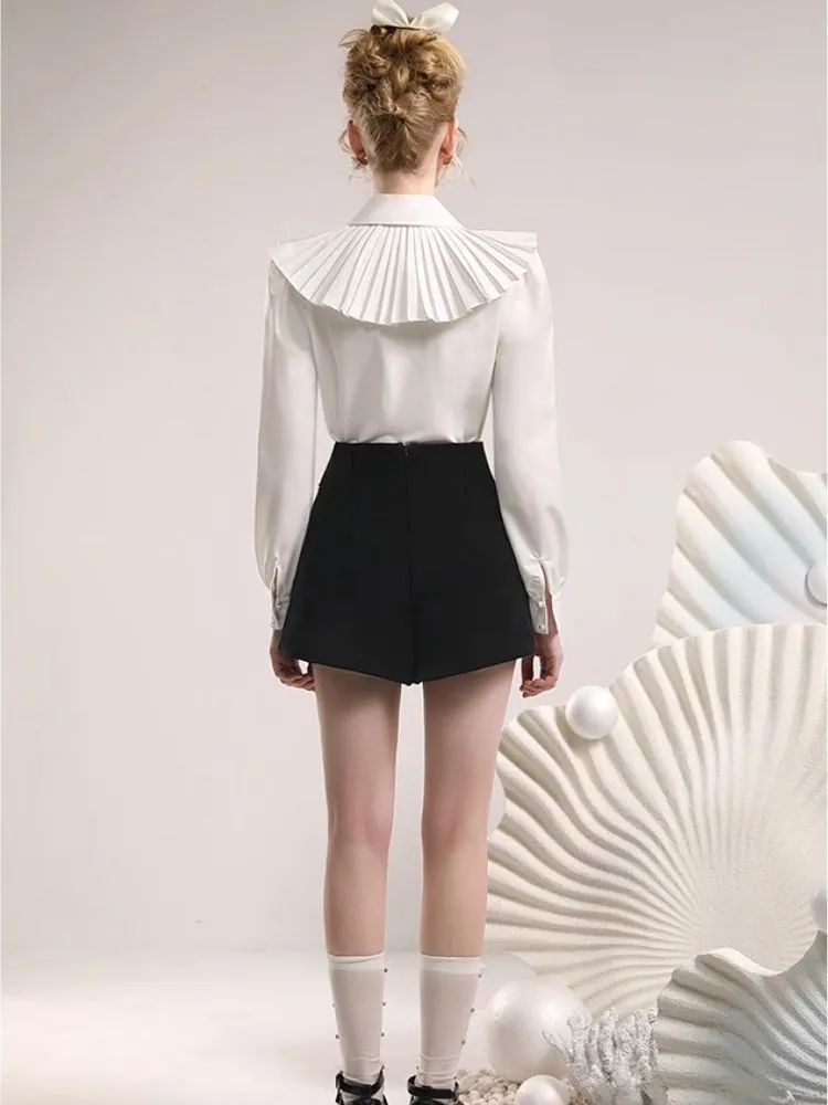 High Waist Ruffle Pants【s0000006850】