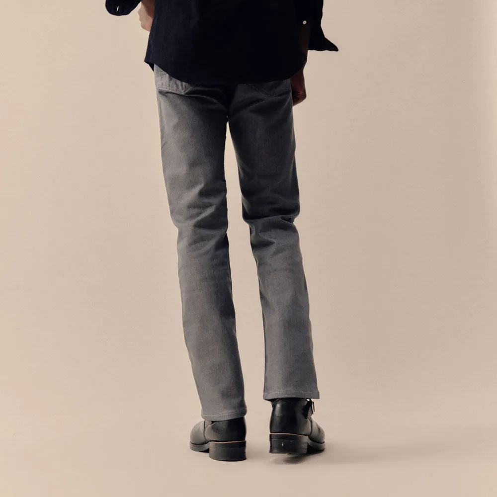 Jeans Albert confort gris coupe droite