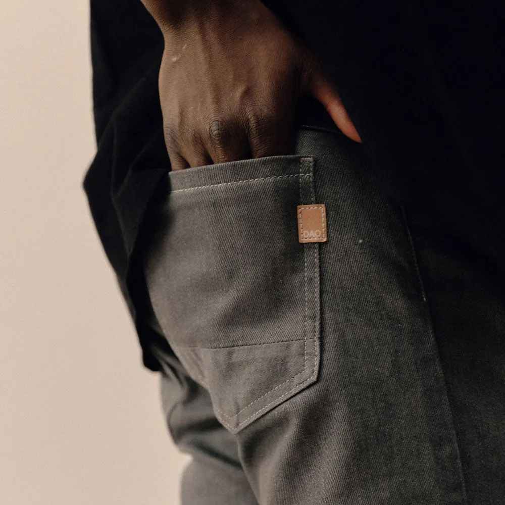Jeans Albert confort gris coupe droite