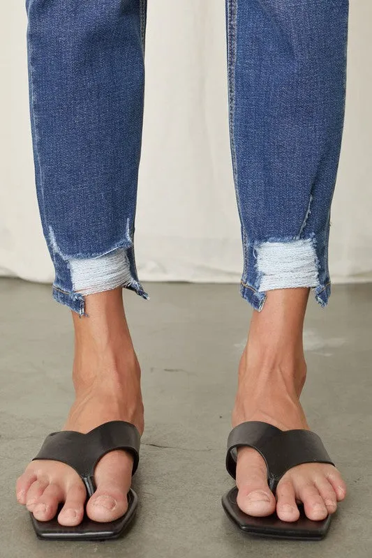 KanCan Mid Rise Skinny Straight Jeans