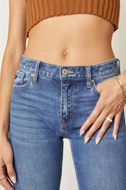 KanCan Mid Rise Skinny Straight Jeans