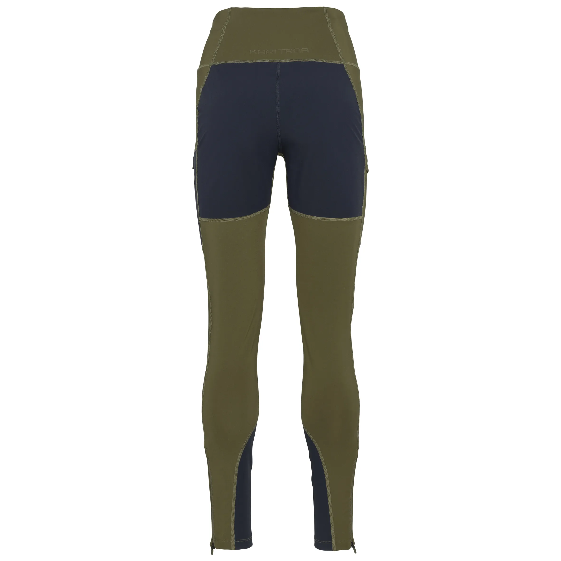 Kari Traa Women&#x27;s Ane High Waist Tights Dark Olive Green | Buy Kari Traa Women&#x27;s Ane High Waist Tights Dark Olive Green here | Outnorth