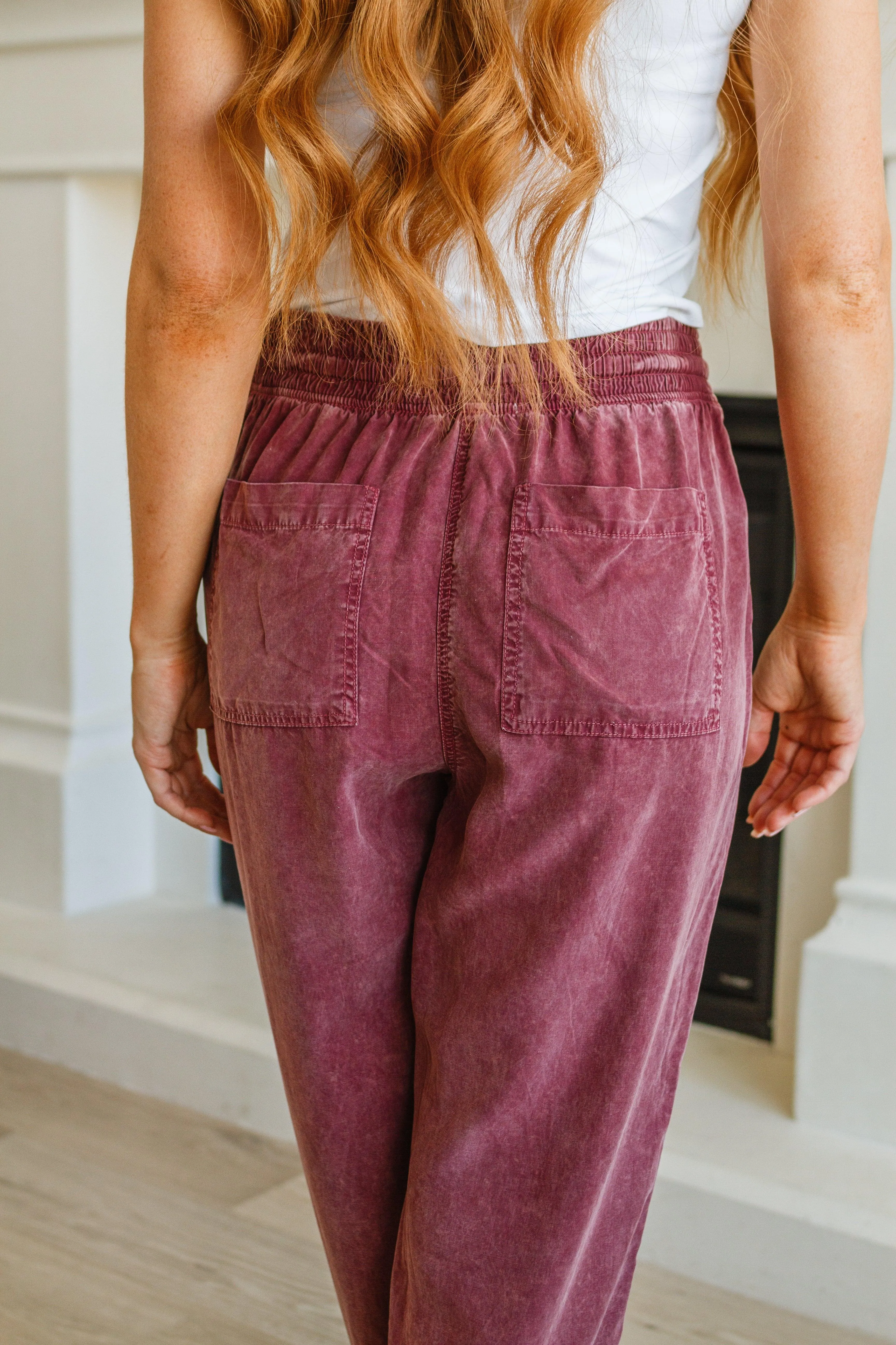 Lana High Rise Mineral Wash Pants