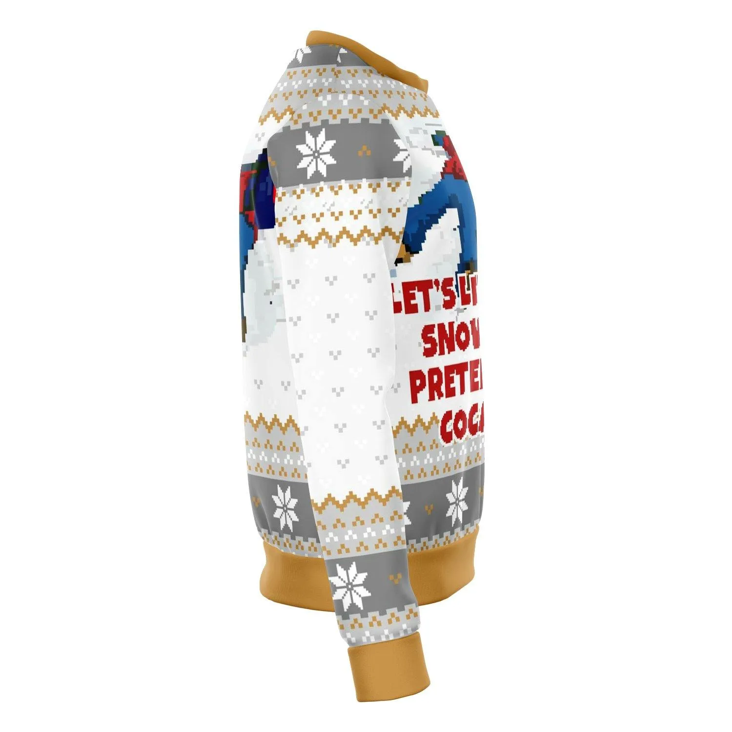 Lets Lie In The Snow And Pretend Dank Ugly Christmas Sweater