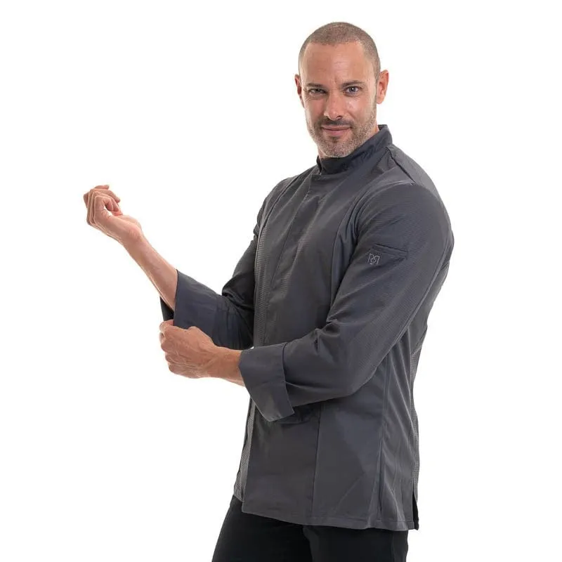 Long Sleeve Gray Cook Coat - Siaka - Robur