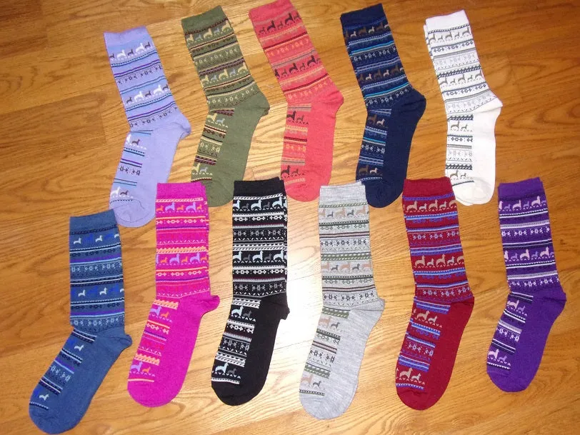 LW Dancing Alpaca Socks