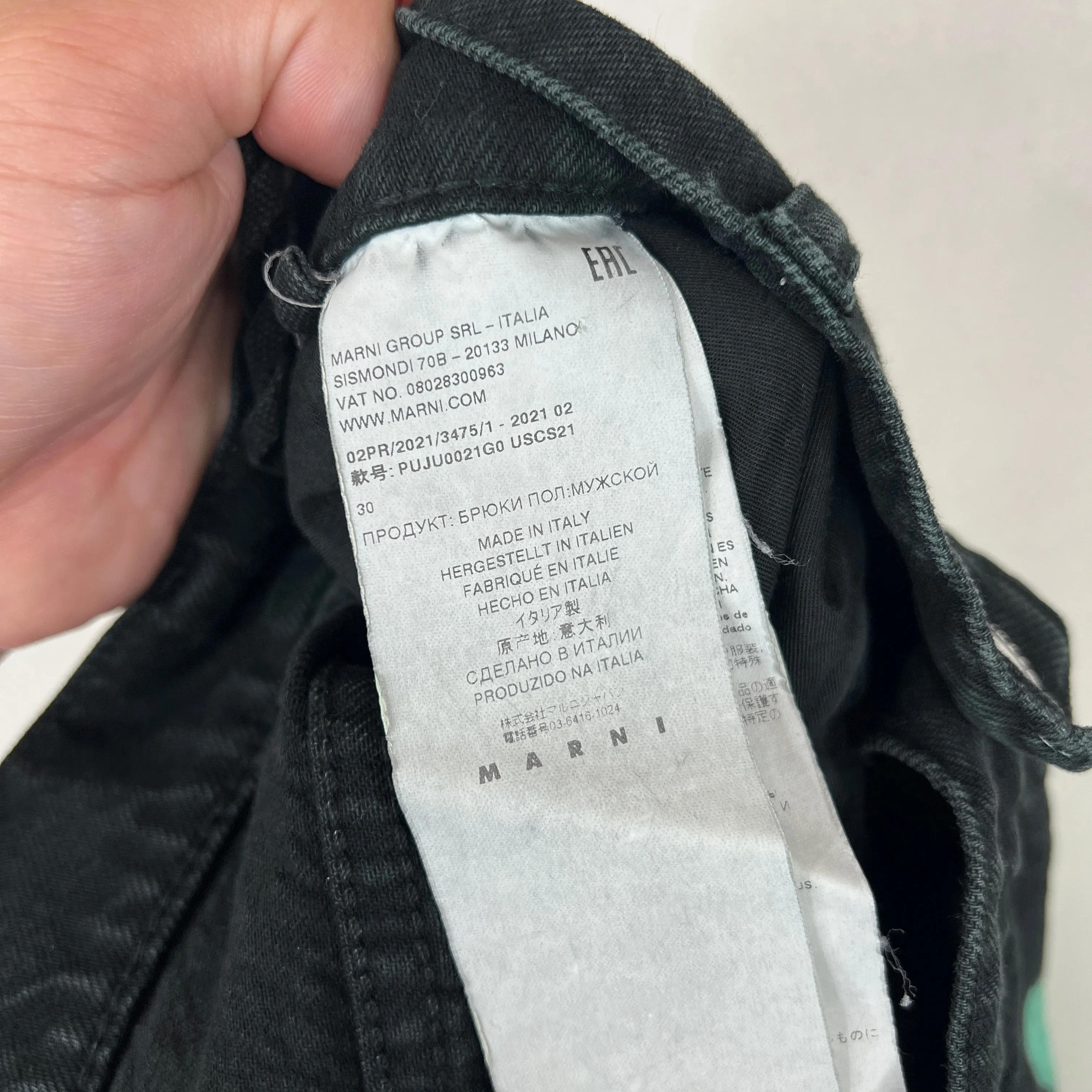 Marni Bleach Dyed Jeans