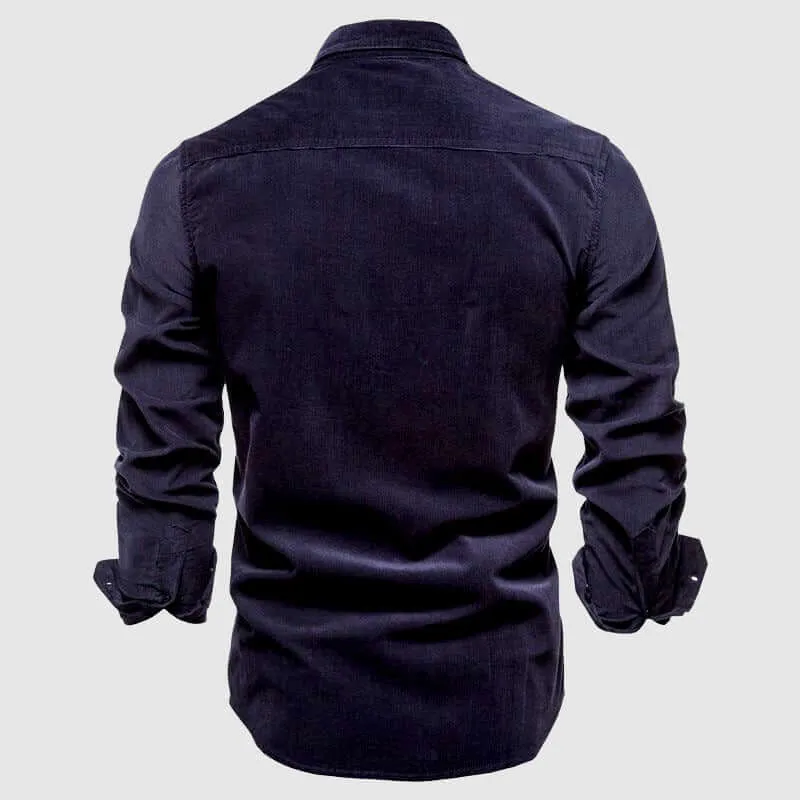 Men's Casual Long Sleeve Shirt: Breathable & Stylish