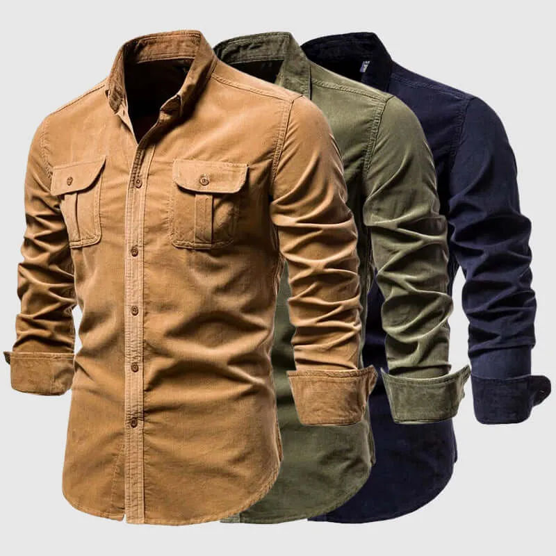Men's Casual Long Sleeve Shirt: Breathable & Stylish
