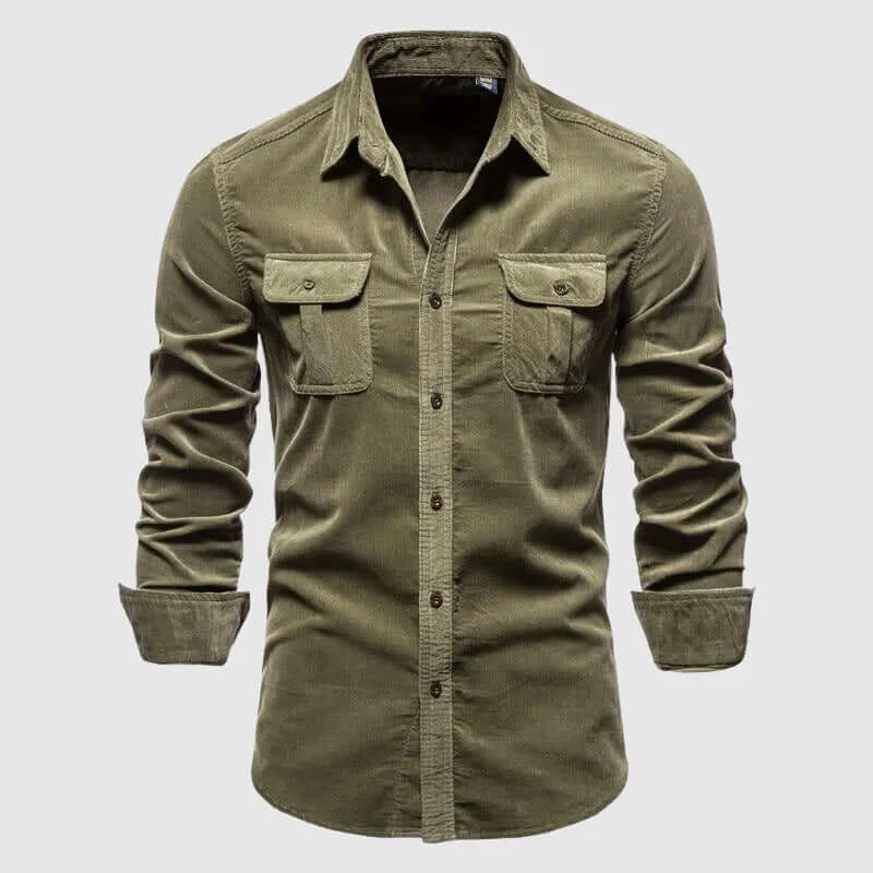 Men's Casual Long Sleeve Shirt: Breathable & Stylish