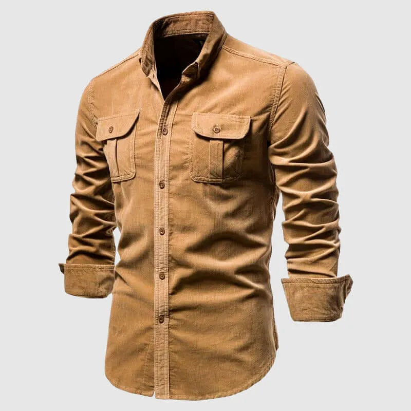 Men's Casual Long Sleeve Shirt: Breathable & Stylish