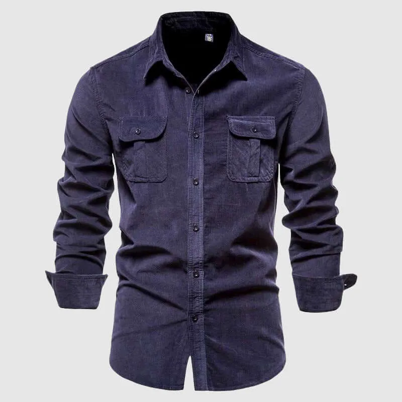 Men's Casual Long Sleeve Shirt: Breathable & Stylish