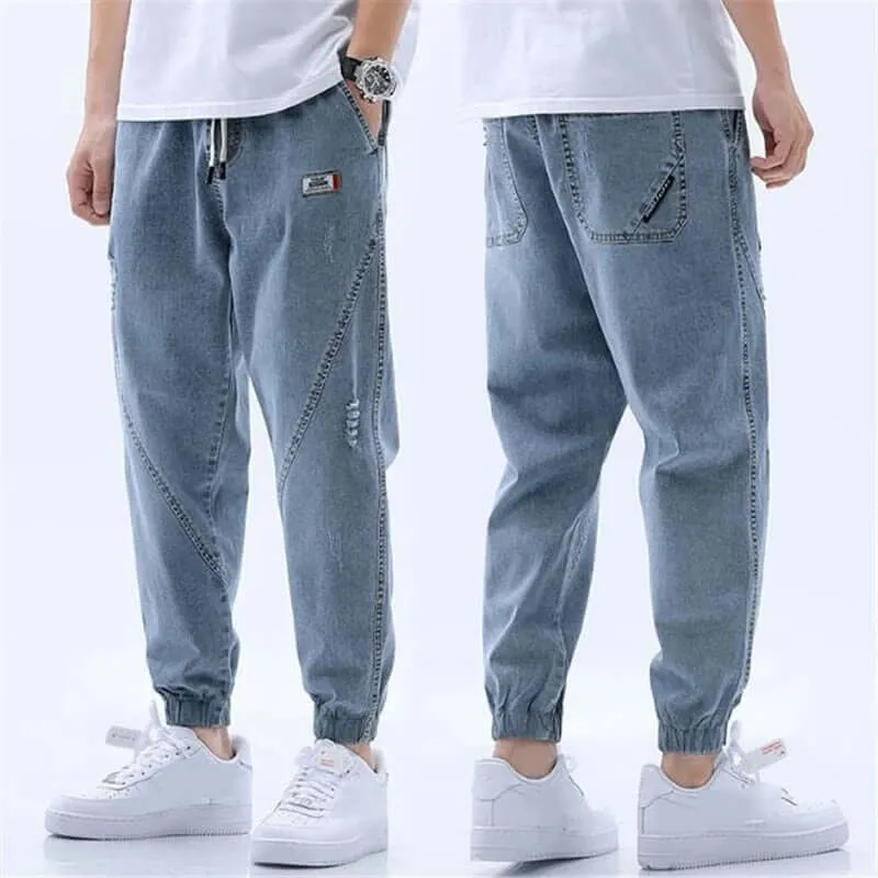 Men's Elasticated Comfort Trousers: Breathable & Stylish