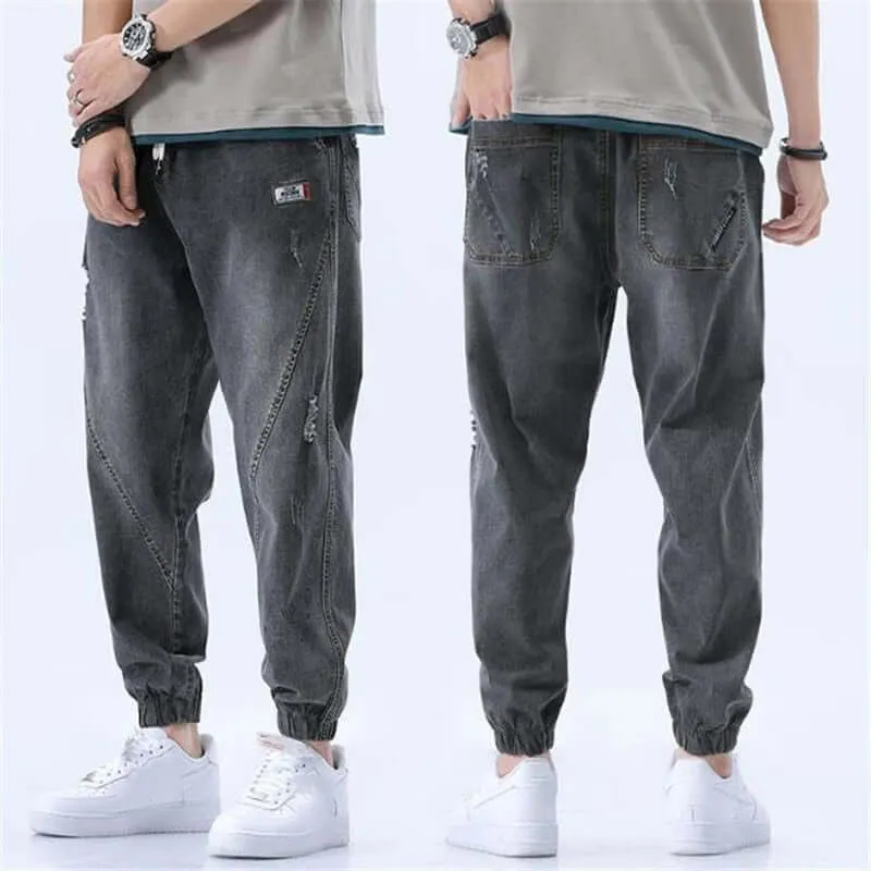Men's Elasticated Comfort Trousers: Breathable & Stylish