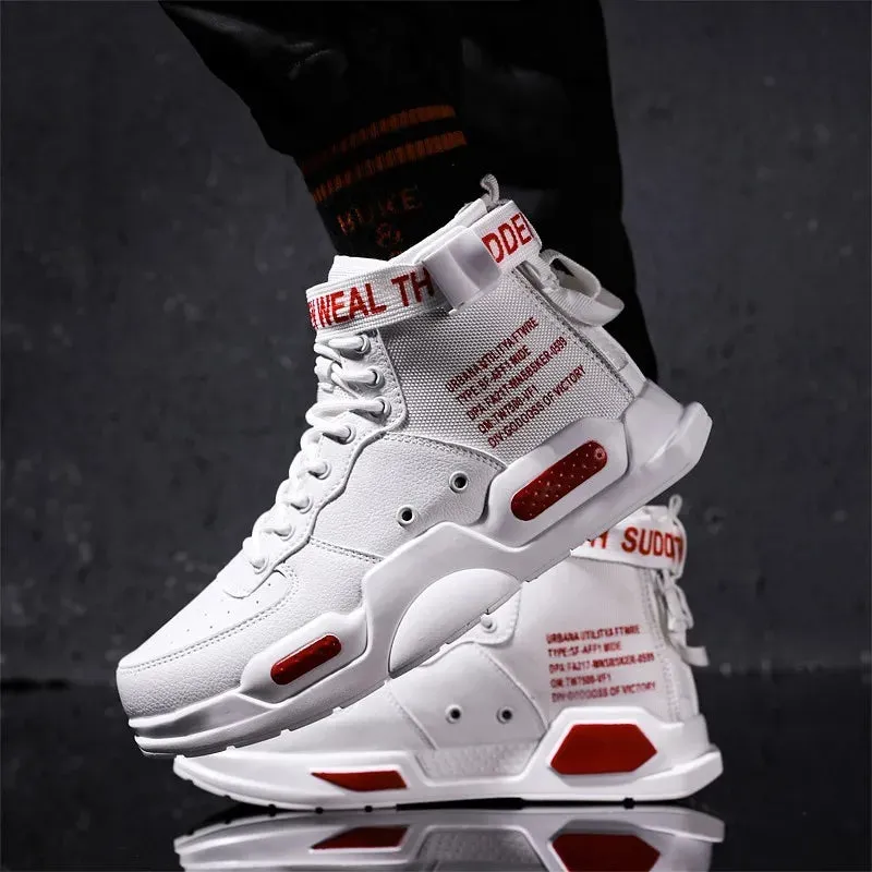 Men's Hip Hop Red Bottom Breathable Shoes