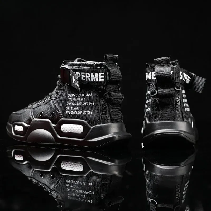 Men's Hip Hop Red Bottom Breathable Shoes