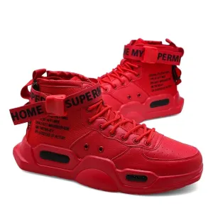 Men's Hip Hop Red Bottom Breathable Shoes